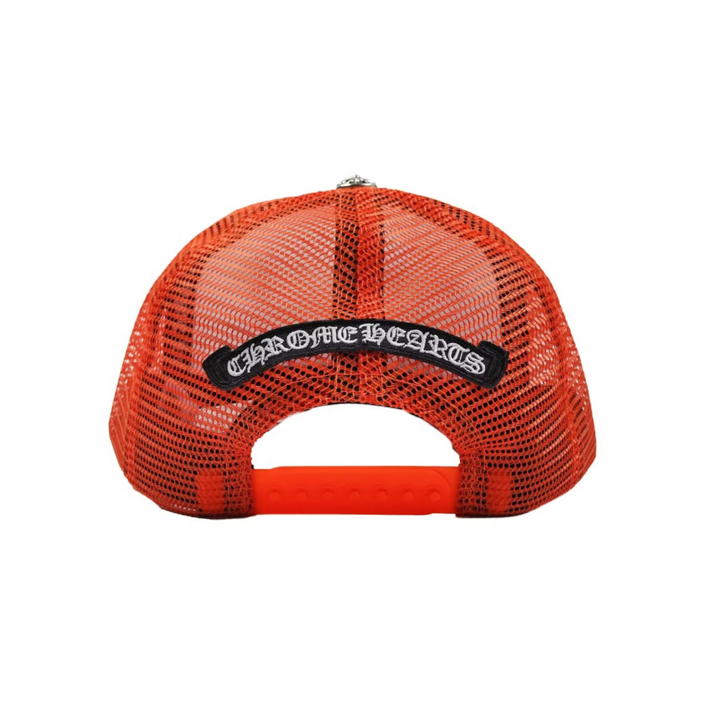 Chrome Hearts Matty Boy Sex Records It Is What It Is Trucker Hat Orange/White [USED]