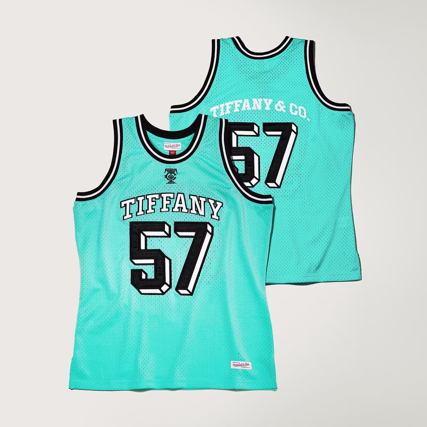Tiffany & Co. x NBA x Mitchell & Ness Basketball Jersey Tiffany Blue/Black