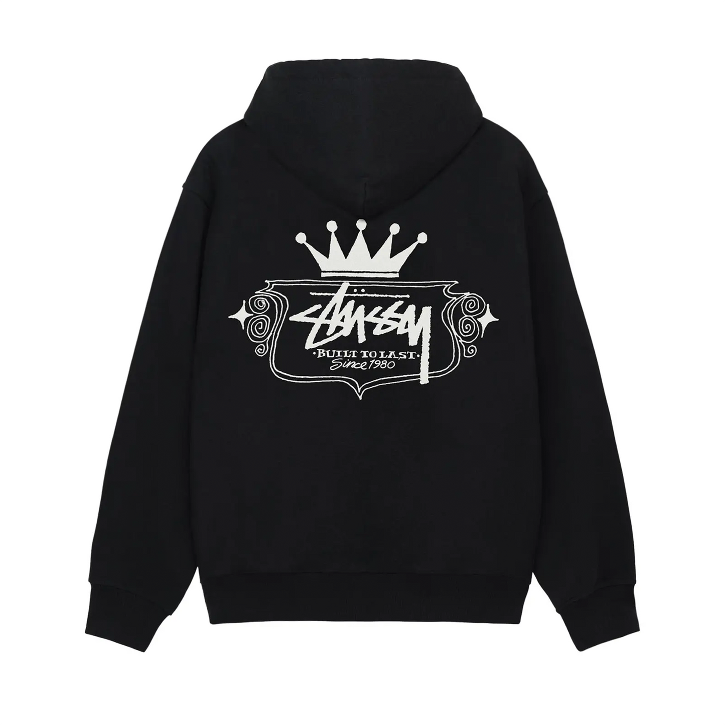 Stussy Built To Last Zip Hoodie Black [USED] - L (Used)