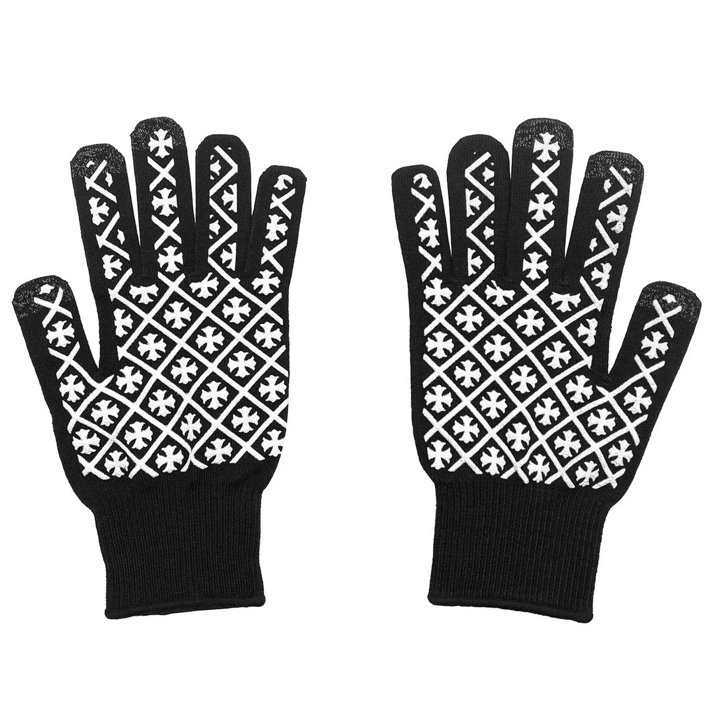 Chrome Hearts Script Cross Logo Gloves