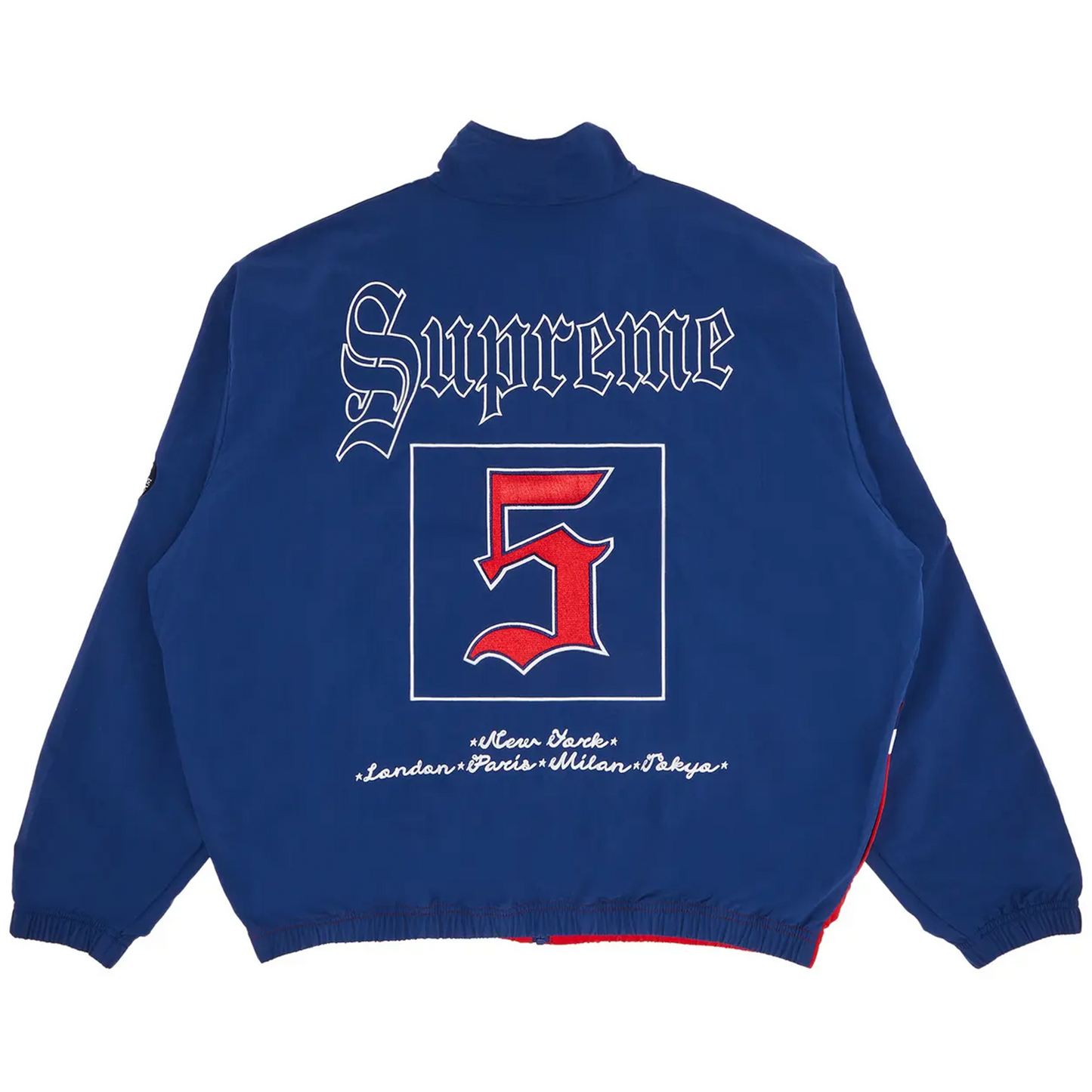 Supreme Old English Track Jacket Light Navy [USED] - M (Used)