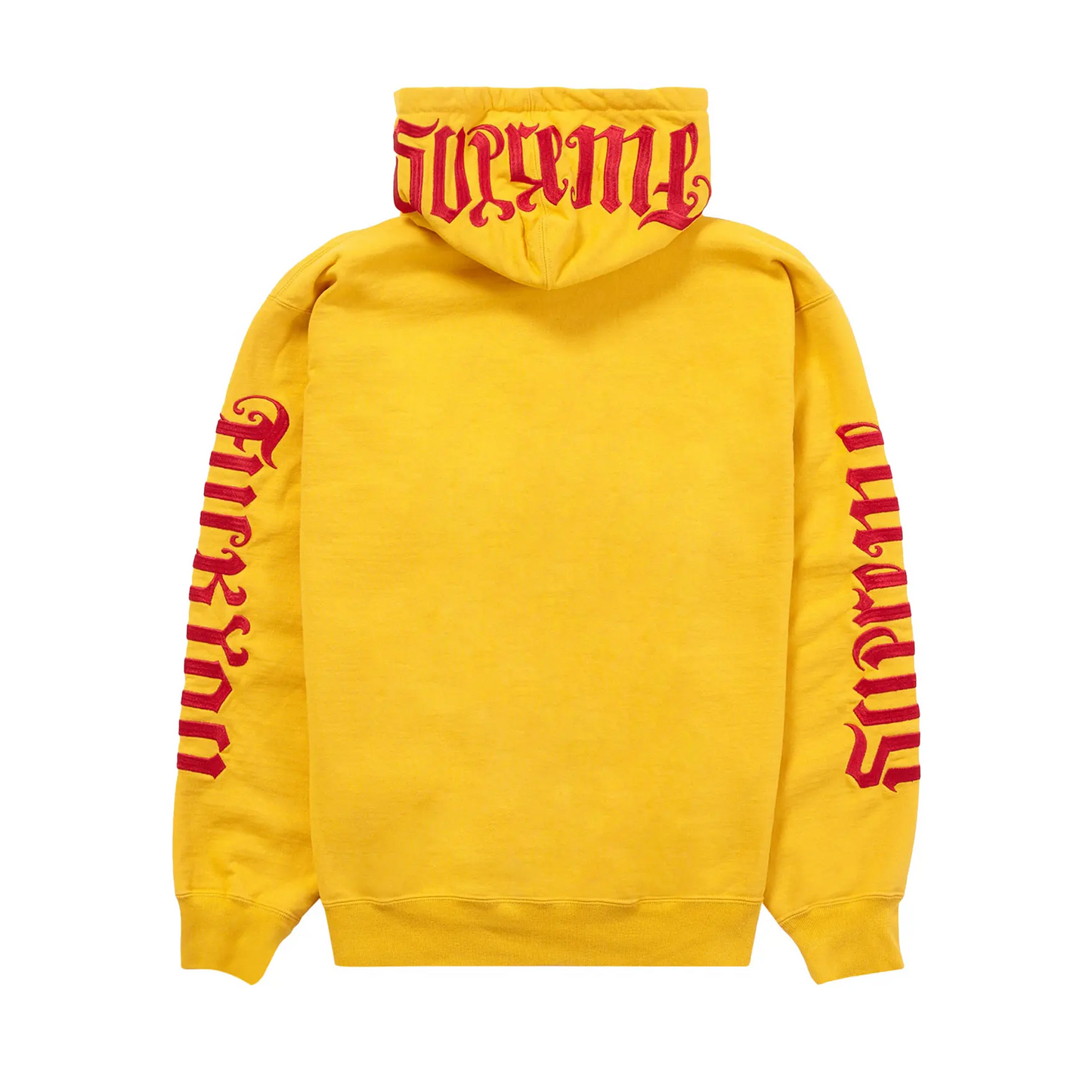 Supreme Ambigram Hooded Sweatshirt 'Bright Gold' [USED] - M (Used)