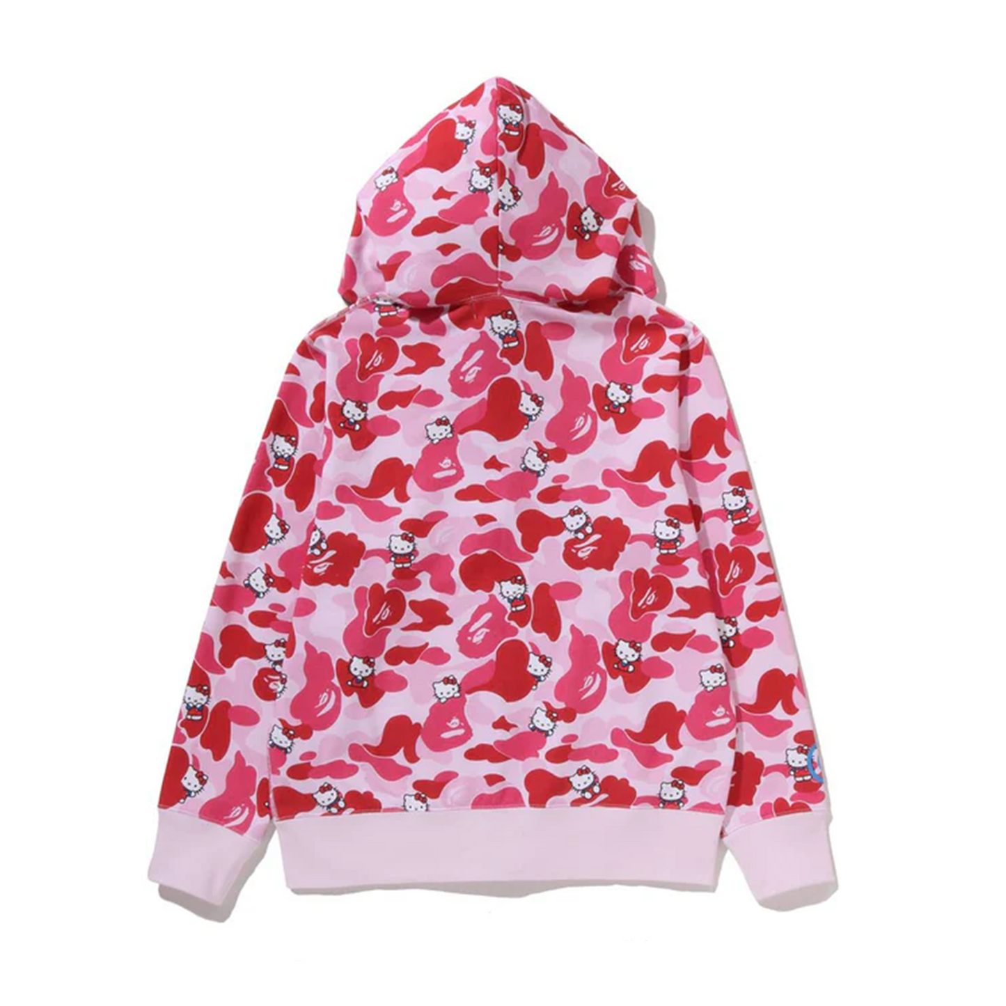 BAPE x Sanrio Characters Hello Kitty Camo Full Zip Hoodie (Ladies) Pink