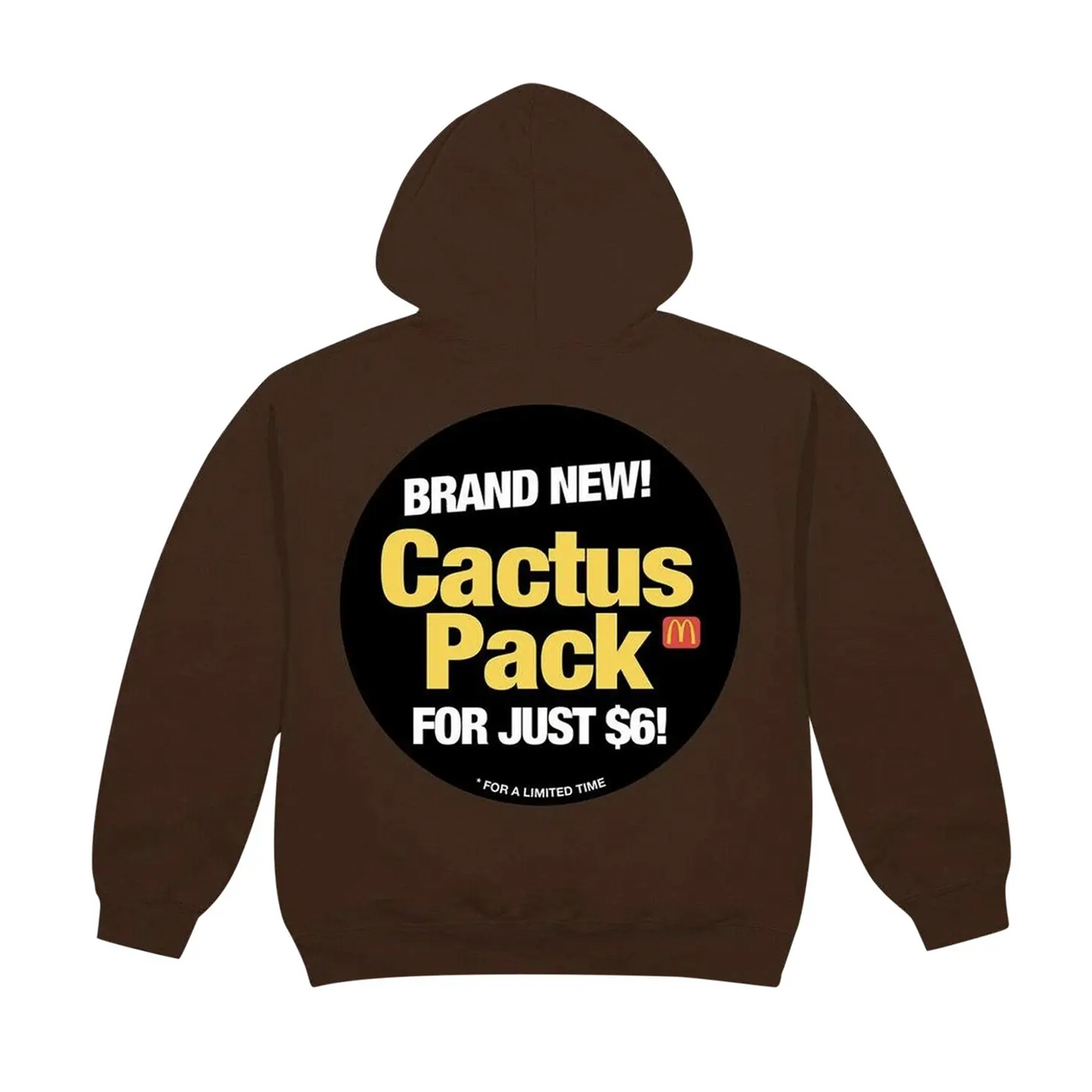 Travis Scott x McDonald's Cactus Pack Sticker Hoodie Brown