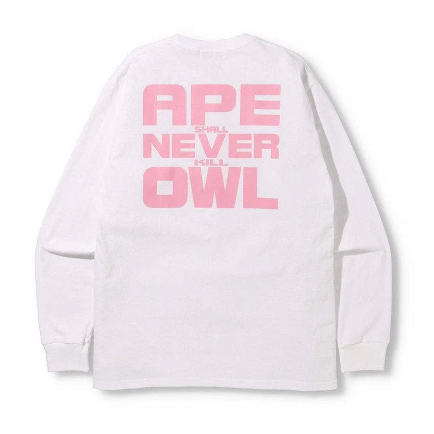 BAPE x OVO L/S T-shirt White [USED] - 3XL (Used)