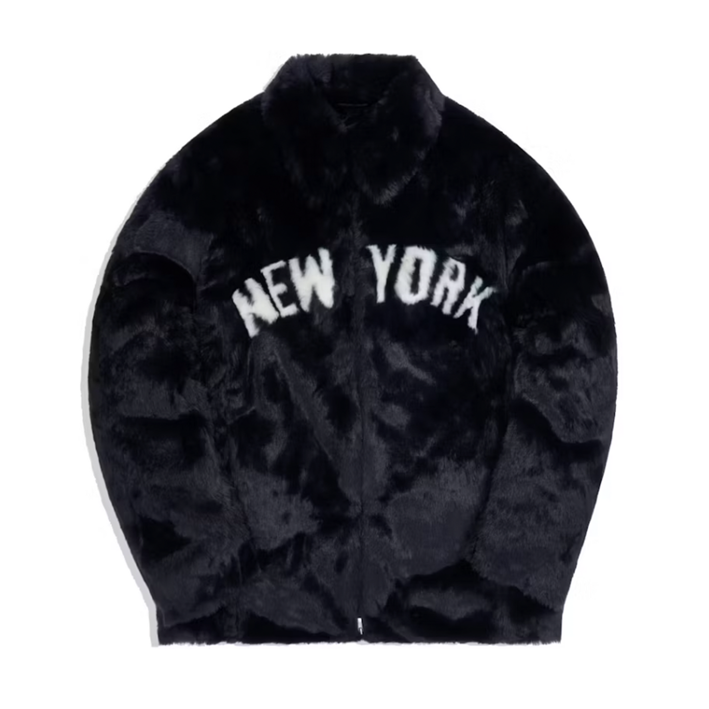 Kith For Major League Baseball New York Yankees Faux Fur Coaches Jacket Navy [USED] - L (Used)