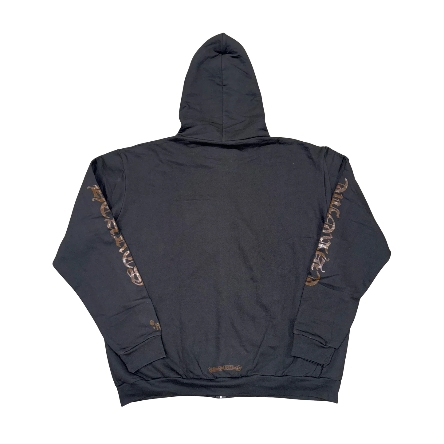 Chrome Hearts 'Brown Glitter' 1988 Black Zip Up Hoodie [USED] - XL (Used)