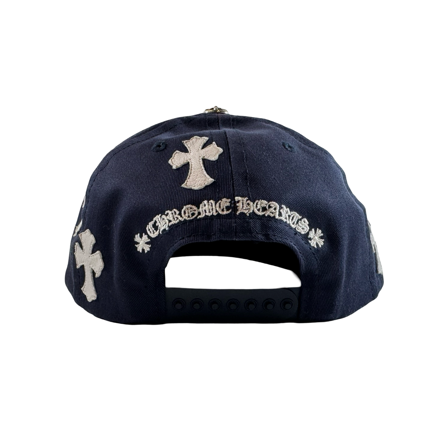 Chrome Hearts Cross Patch Baseball Hat 'Navy' [USED2]