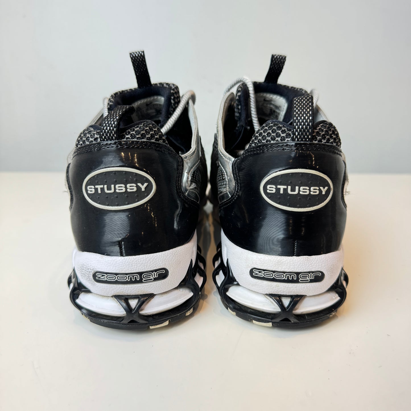 CU1854 001 Nike Air Zoom Spiridon Cage 2 Stussy Pure Platinum [USED] - 10.5 M (Used)