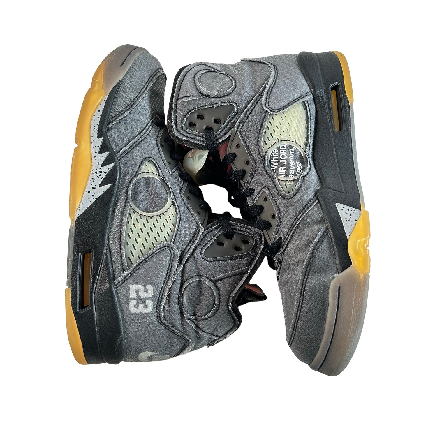 CT8480 001 Jordan 5 Off-White Black [USED] - 7.5 M (Used7)