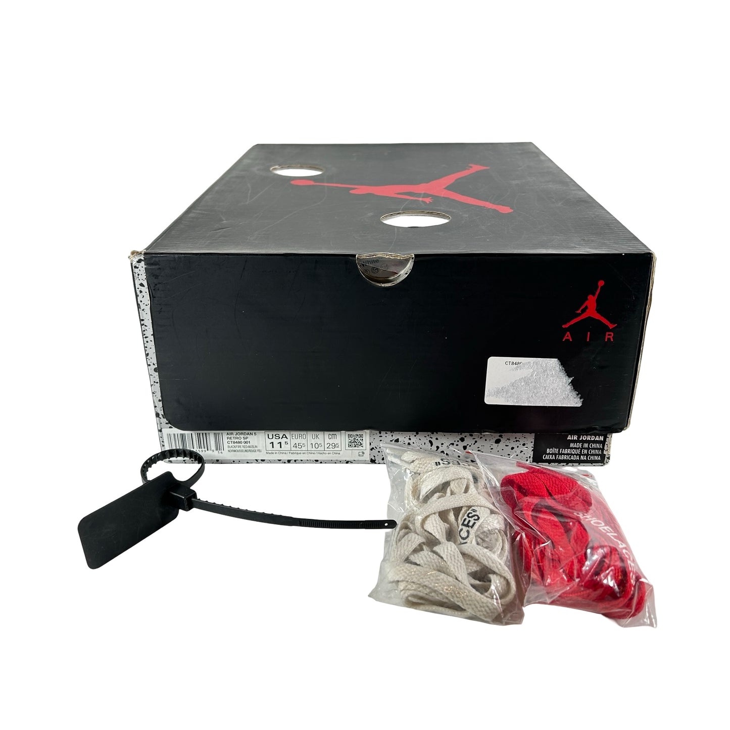 CT8480 001 Jordan 5 Off-White Black [USED] - 11.5 M (Used)