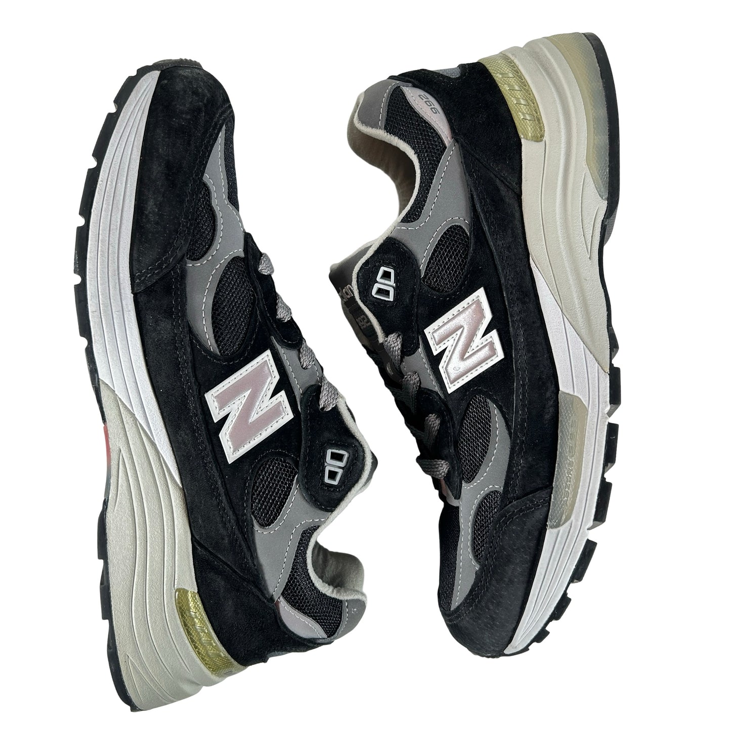 M992EB New Balance 992 Black Grey Suede [USED] - 9 M (Used)