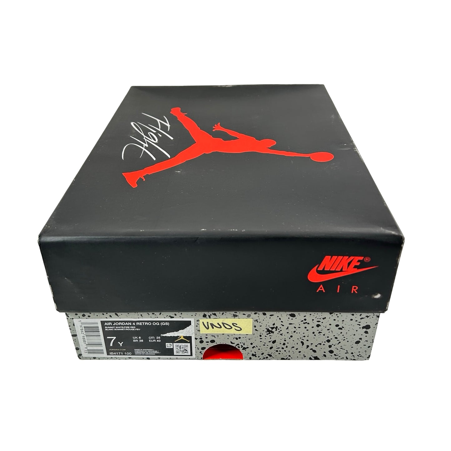 IB4171 100 Jordan 4 Retro White Cement (2025) (GS) [USED] - 7 Y (VNDS)