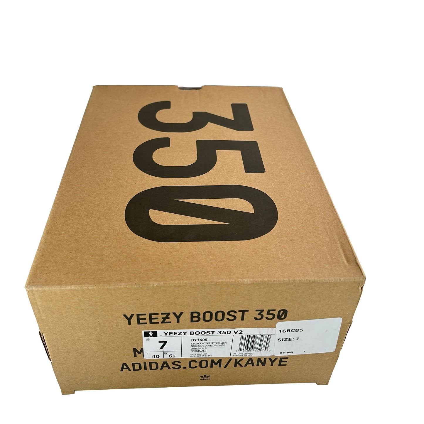 BY1605 adidas Yeezy Boost 350 V2 Core Black Copper [USED] - 7 M (Used)