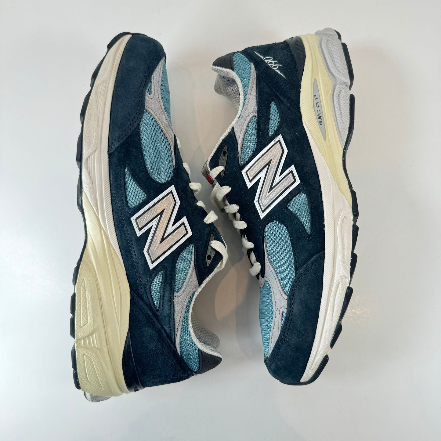 M990TE3 New Balance 990v3 MiUSA Teddy Santis Navy Castlerock [USED] - 10.5 M (Used)