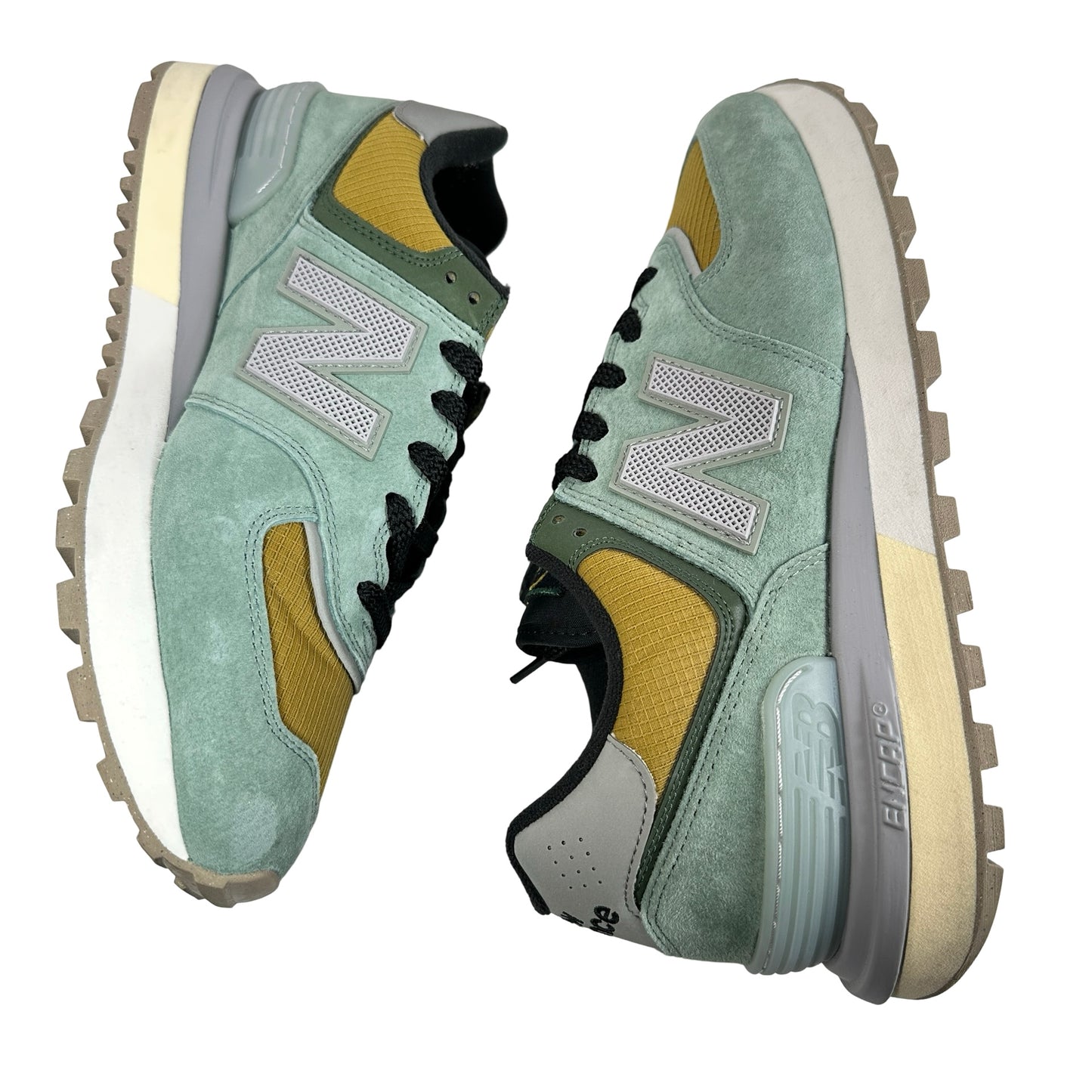 U574LGTN New Balance 574 Legacy Stone Island Light Green [USED] - 9 M (Used)