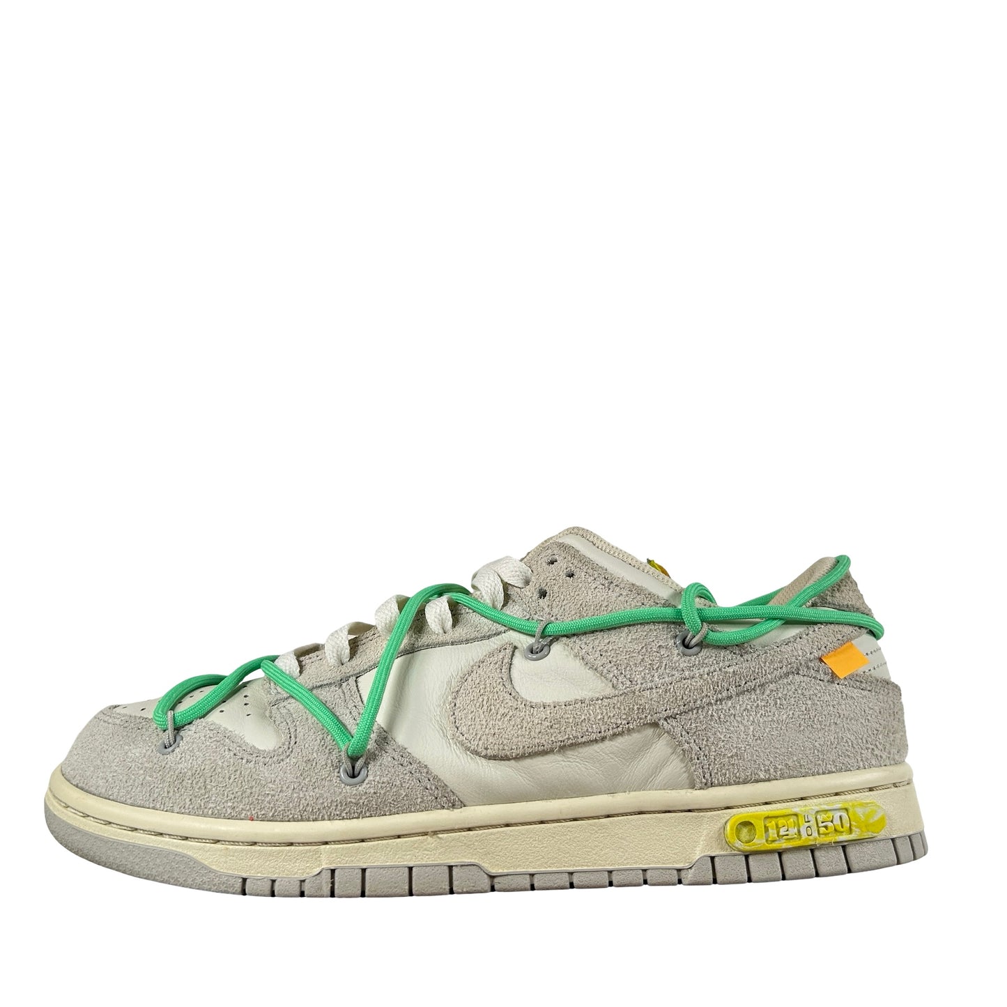 DJ0950 106 Nike Dunk Low Off-White Lot 14 [USED] - 8 M (Used)