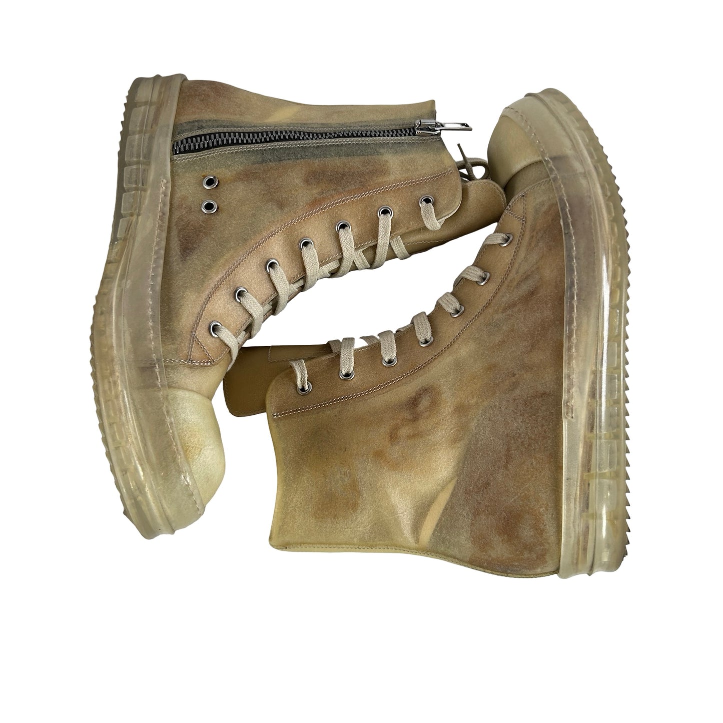 RU01C4890 LCT 211010 Rick Owens EDFU High Natural Transparent [USED] - EU 44 (Used)