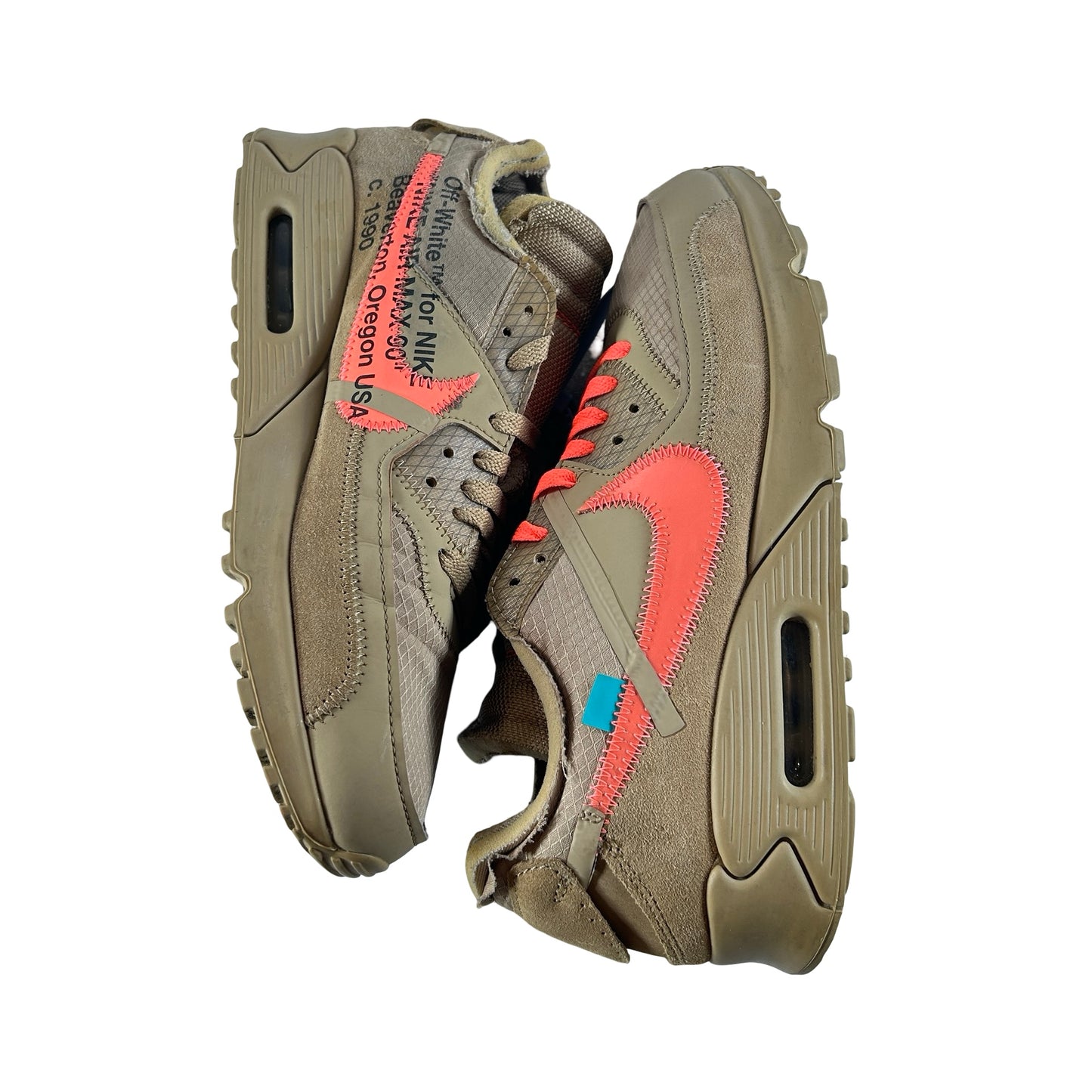AA7293 200 Nike Air Max 90 Off-White Desert Ore [USED] - 10 M (Used2)