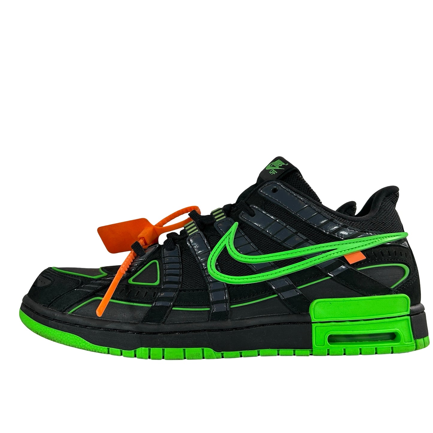 CU6015 001 Nike Air Rubber Dunk Off-White Green Strike [USED] - 13 M (Used) (No Box)