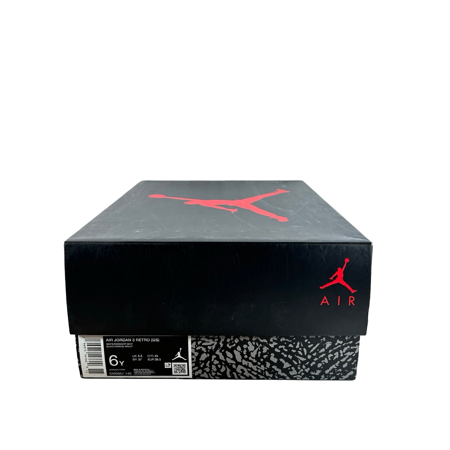 DM0967 140 Jordan 3 Retro Midnight Navy (GS) [USED] - 6 Y (Used)