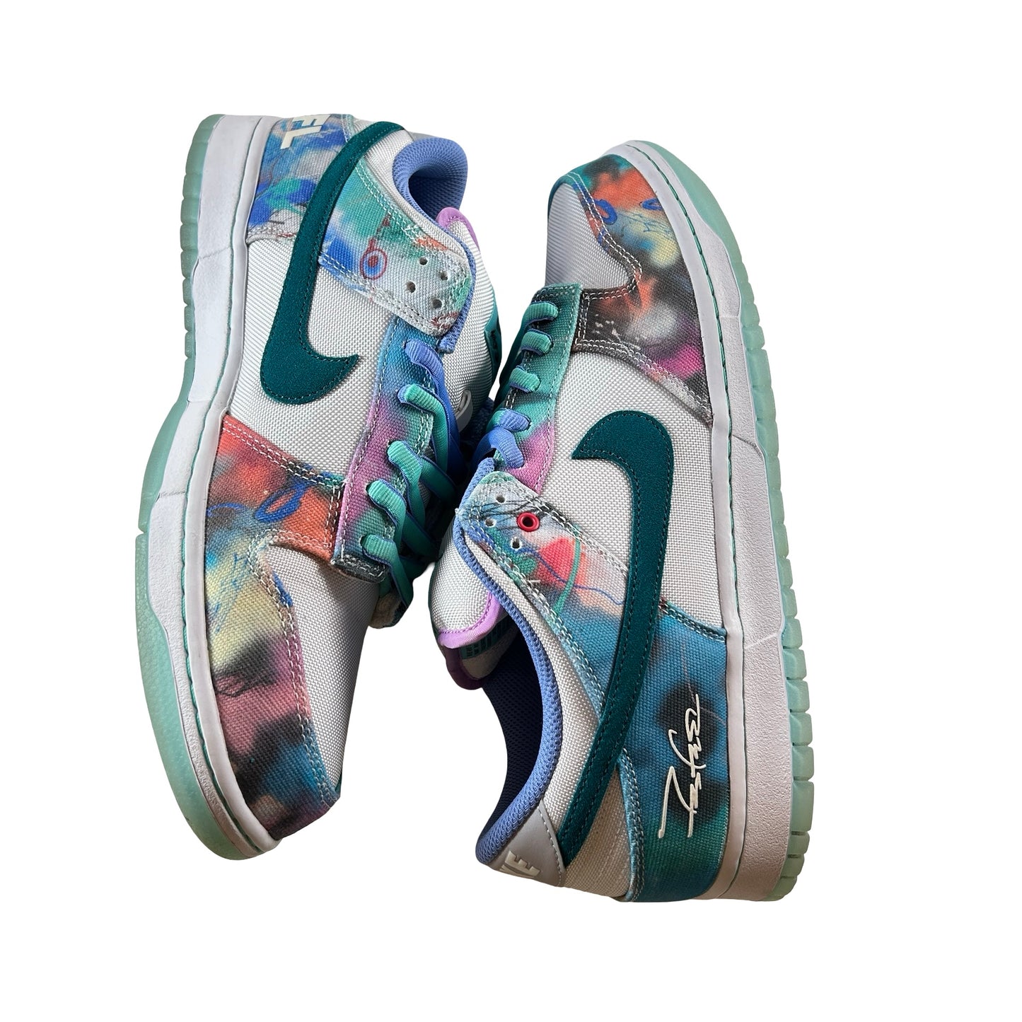 HF6061 400 Nike SB Dunk Low Futura Laboratories Bleached Aqua [USED] - 12 M (Used2)