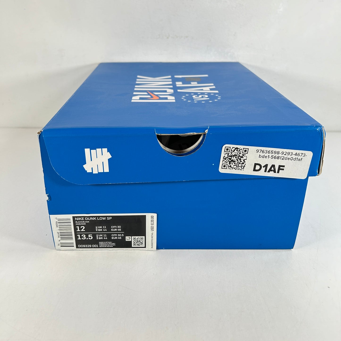 DO9329 001 Nike Dunk Low SP Undefeated 5 On It Black [USED] - 12 M (VNDS)