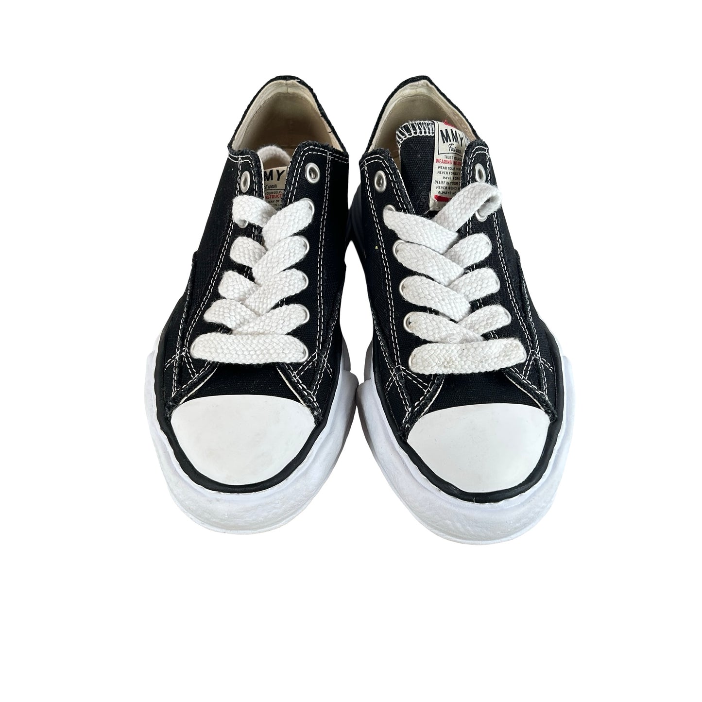 A05FW702 Maison Mihara Yasuhiro Hank OG Sole Canvas Low Black [USED] - EU 40 / US 7 (Used) (No Box)