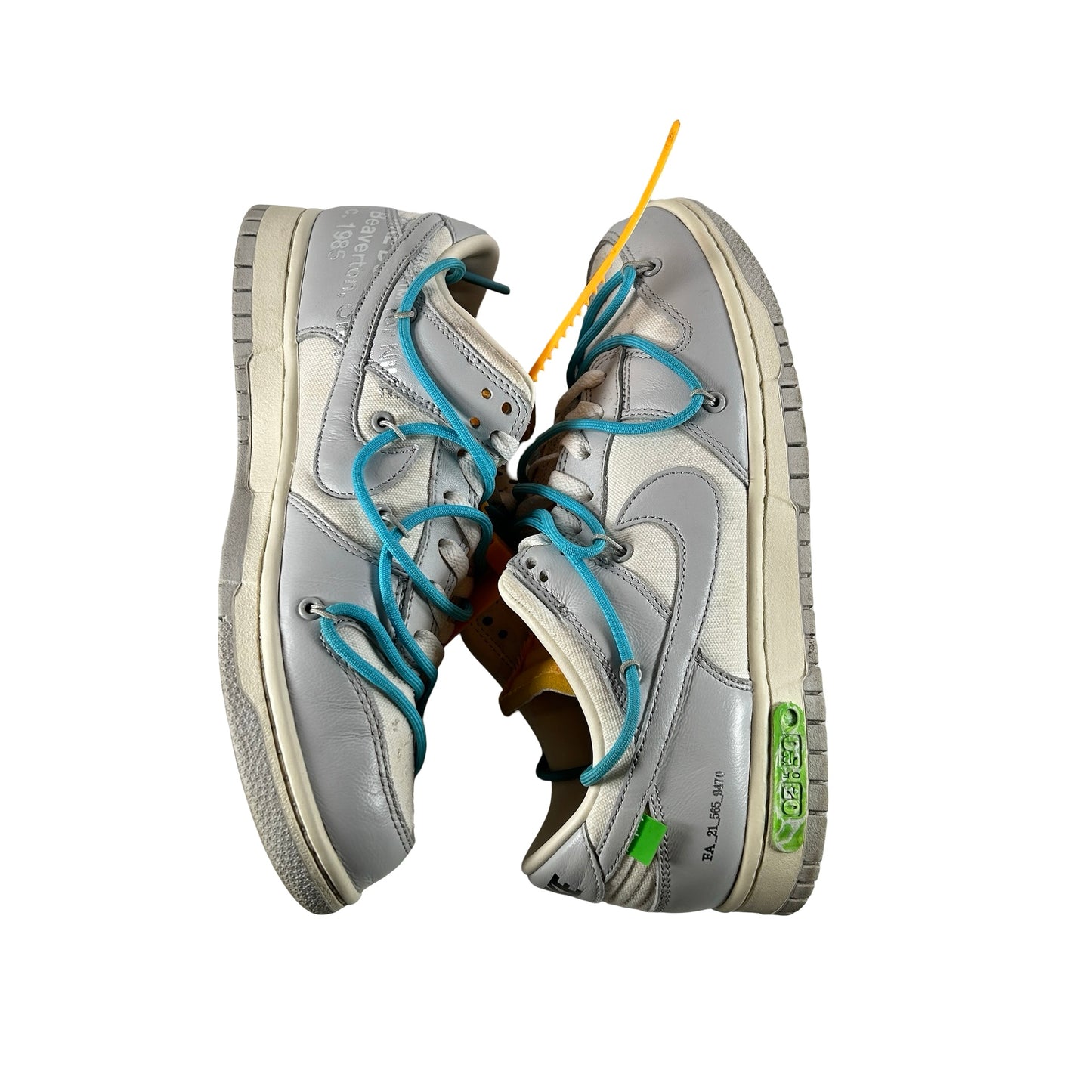 DM1602 115 Nike Dunk Low Off-White Lot 2 [USED] - 8.5 M (Used)