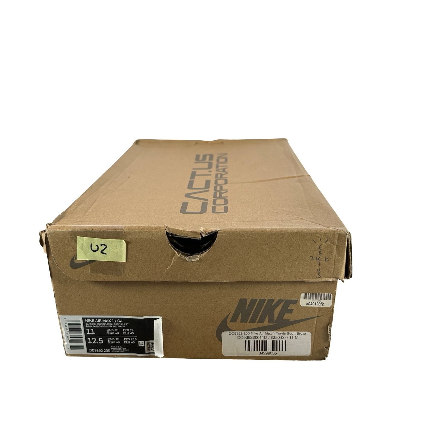 DO9392 200 Nike Air Max 1 Travis Scott Brown [USED] - 11 M (Used2)