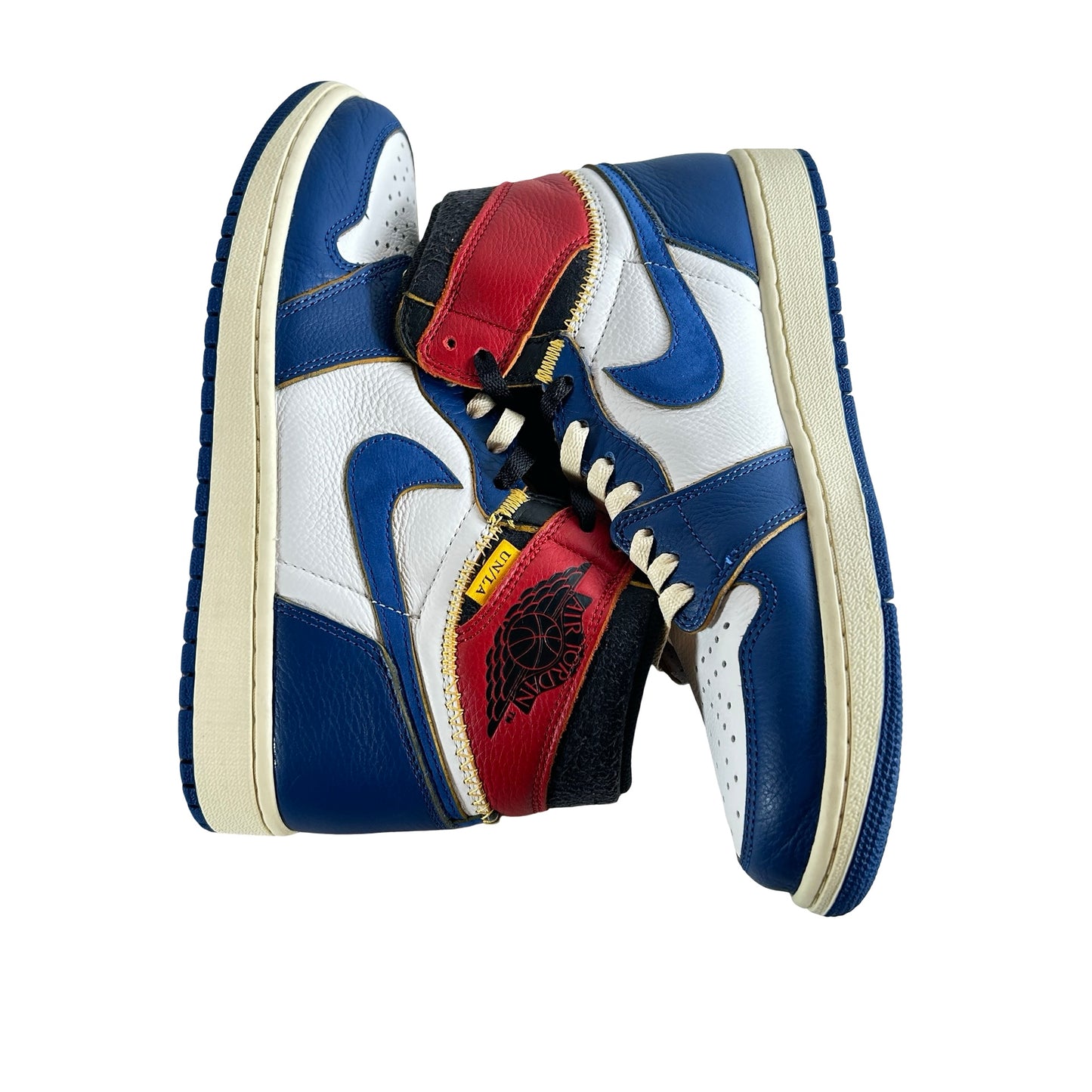 BV1300 146 Jordan 1 Union Storm Blue Toe [USED] - 9 M (Used) (Replace Box)