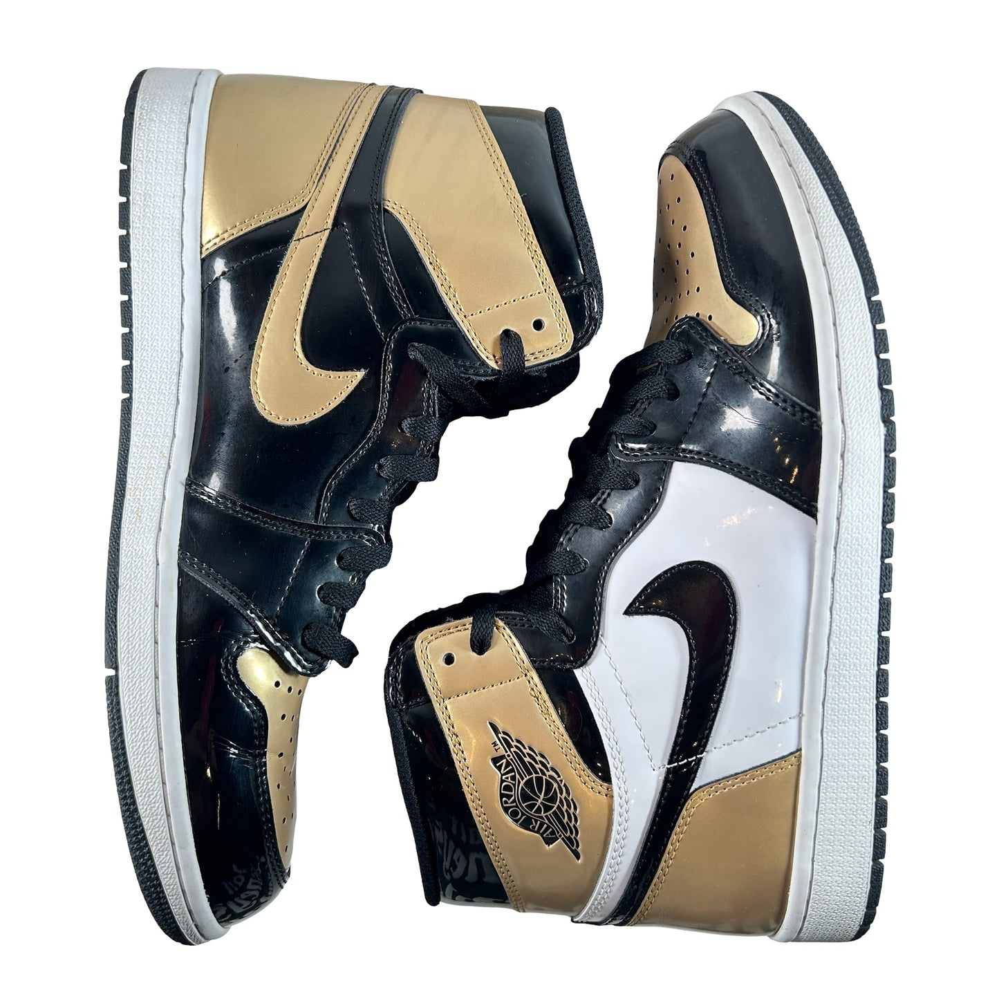 861428 007 Jordan 1 Retro High NRG Patent Gold Toe [USED] - 11 M (Used5)