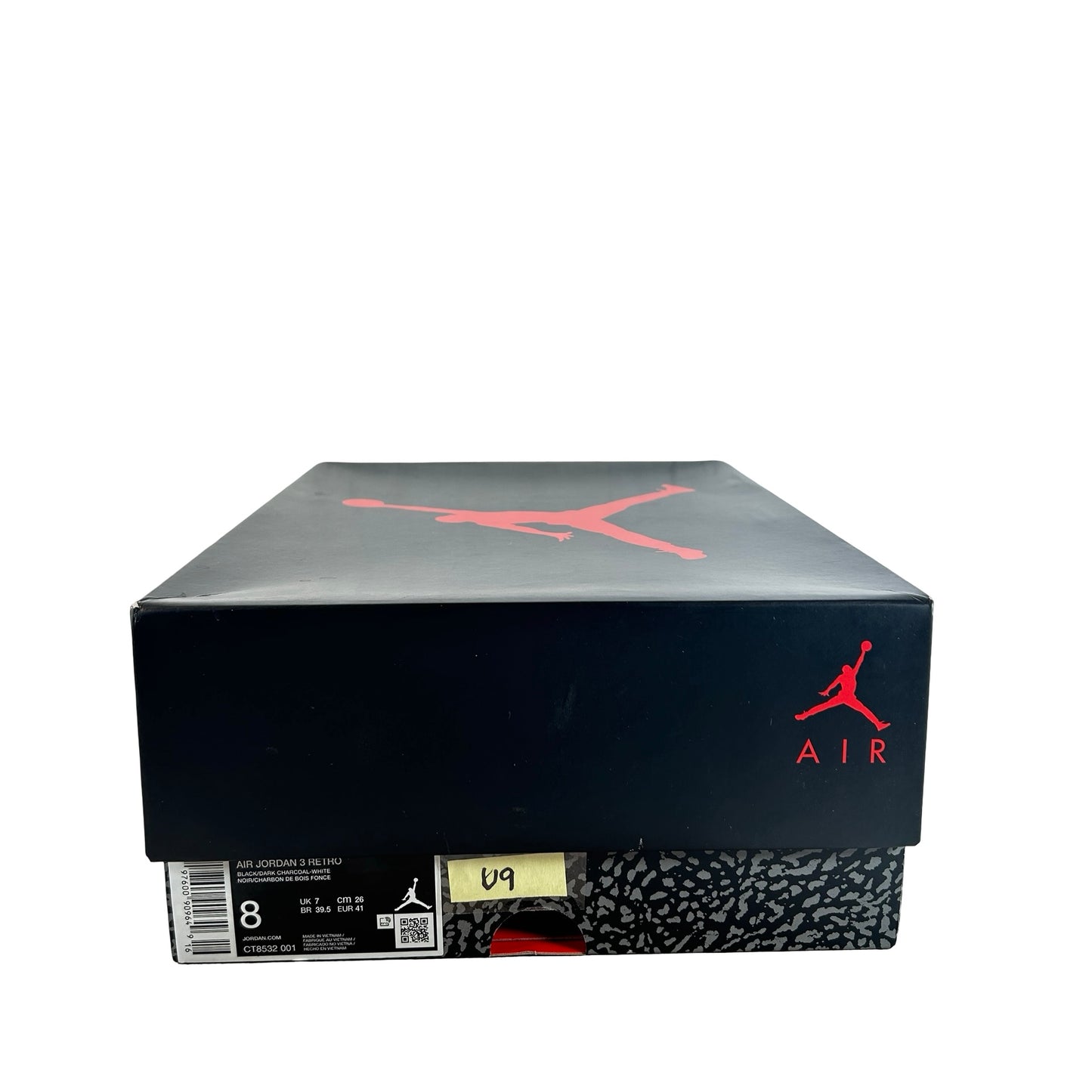 CT8532 001 Jordan 3 Retro Black Cat (2025) [USED] - 8 M (Used9)