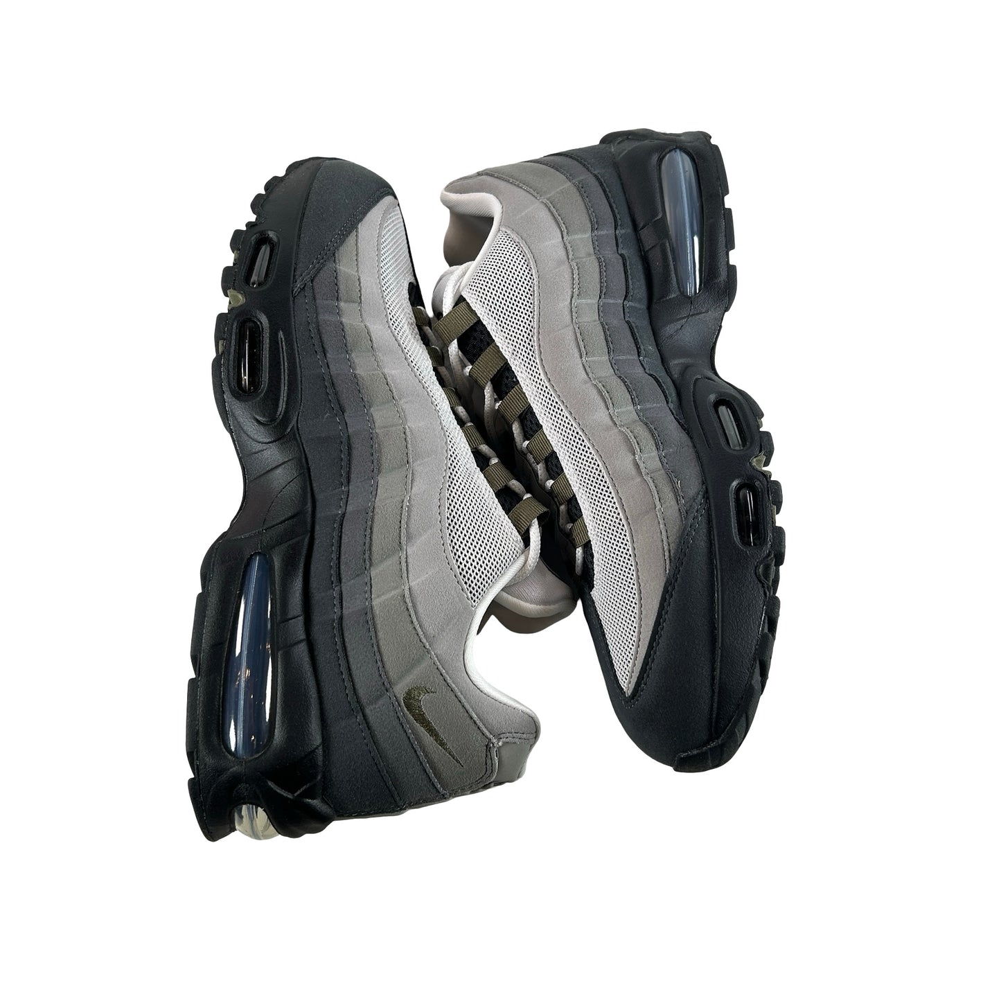 HJ5996 003 Nike Air Max 95 OG Big Bubble Black Medium Olive (W) [USED] - 12.5 W (VNDS)