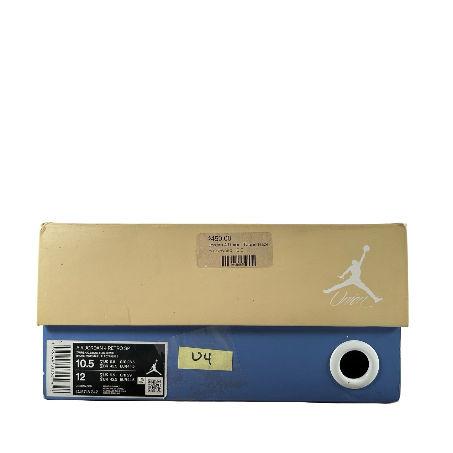 DJ5718 242 Jordan 4 Union Taupe Haze [USED] - 10.5 M (Used4)