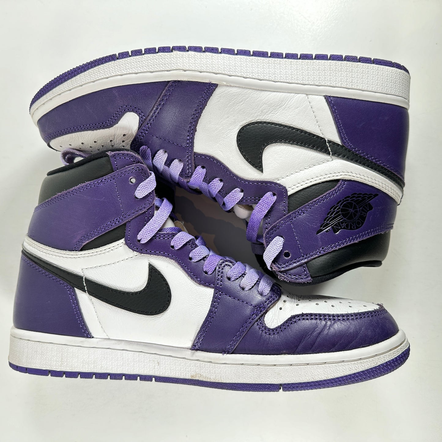 555088 500 Jordan 1 Court Purple [USED] - 9 M (Used) (Replace Box)