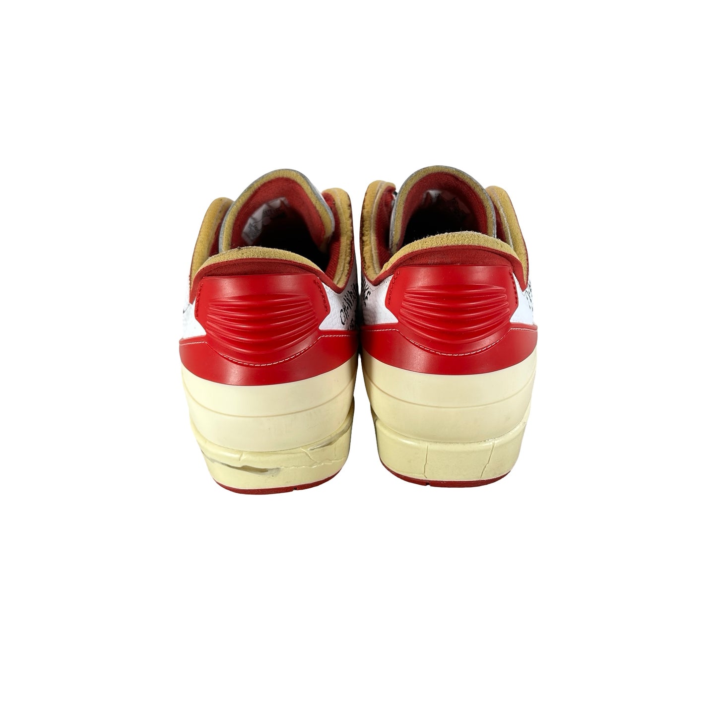 DJ4375 106 Jordan 2 Retro Low SP Off-White White Red [USED] - 10 M (Used4)