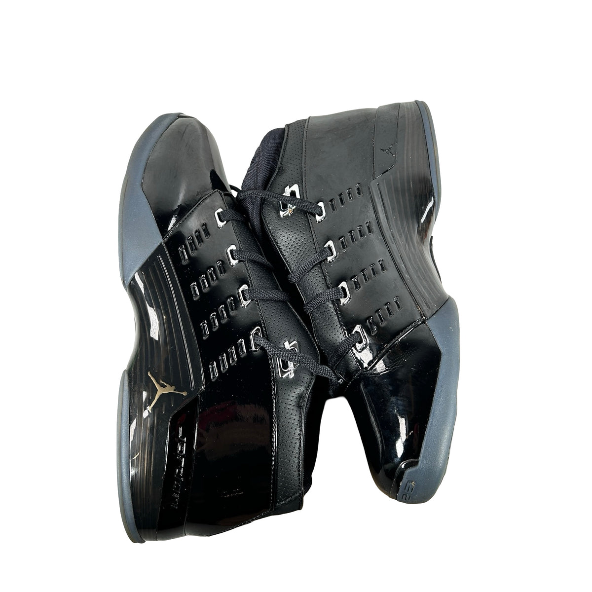 IV7640 001 Air Jordan 17 Low Black Patent [USED] - 13 M (Used)