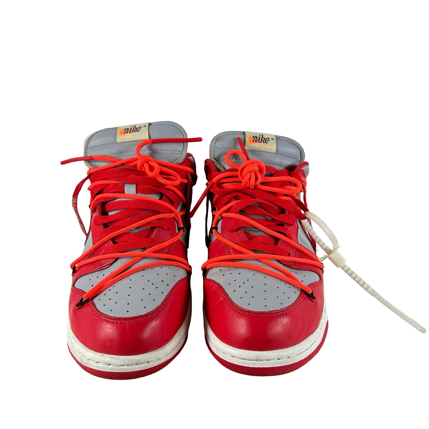 CT0856 600 Nike Dunk Low Off-White University Red [USED] - 10 M (Used)