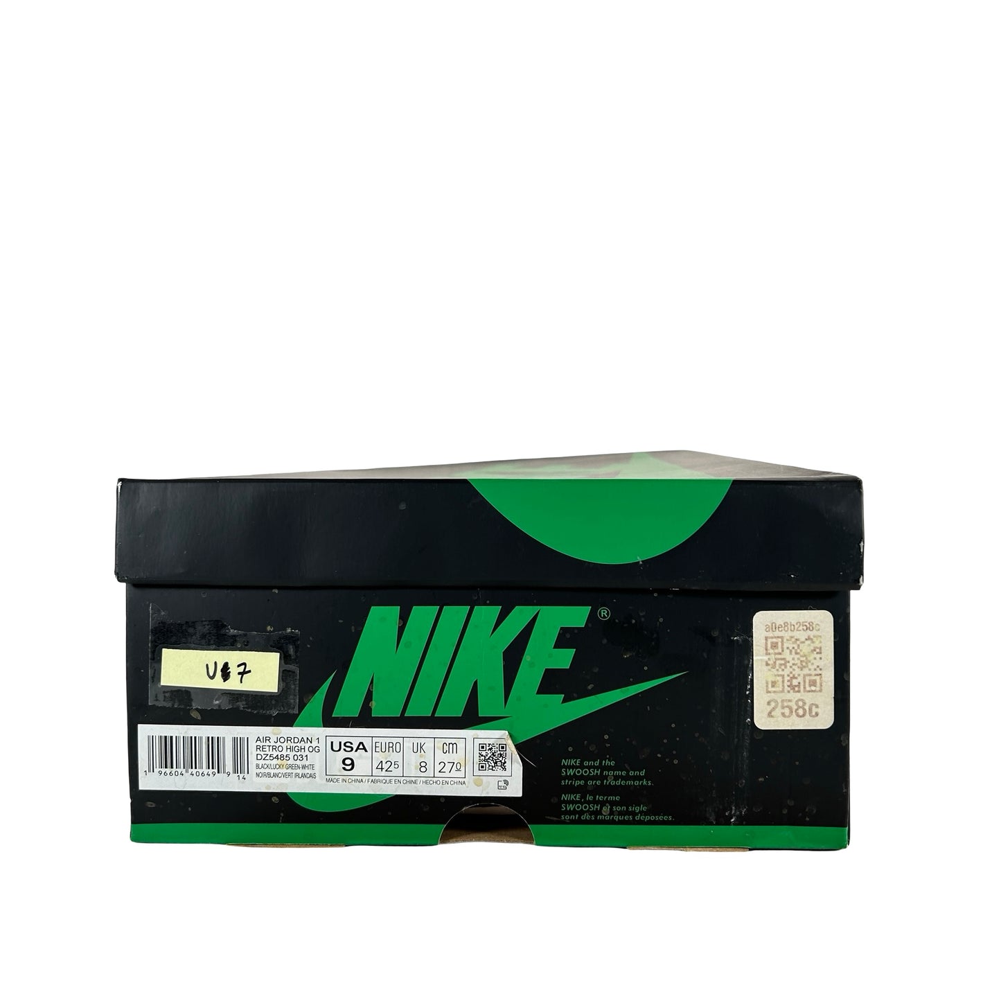 DZ5485 031 Jordan 1 Retro High OG Lucky Green [USED] - 9 M (Used7)