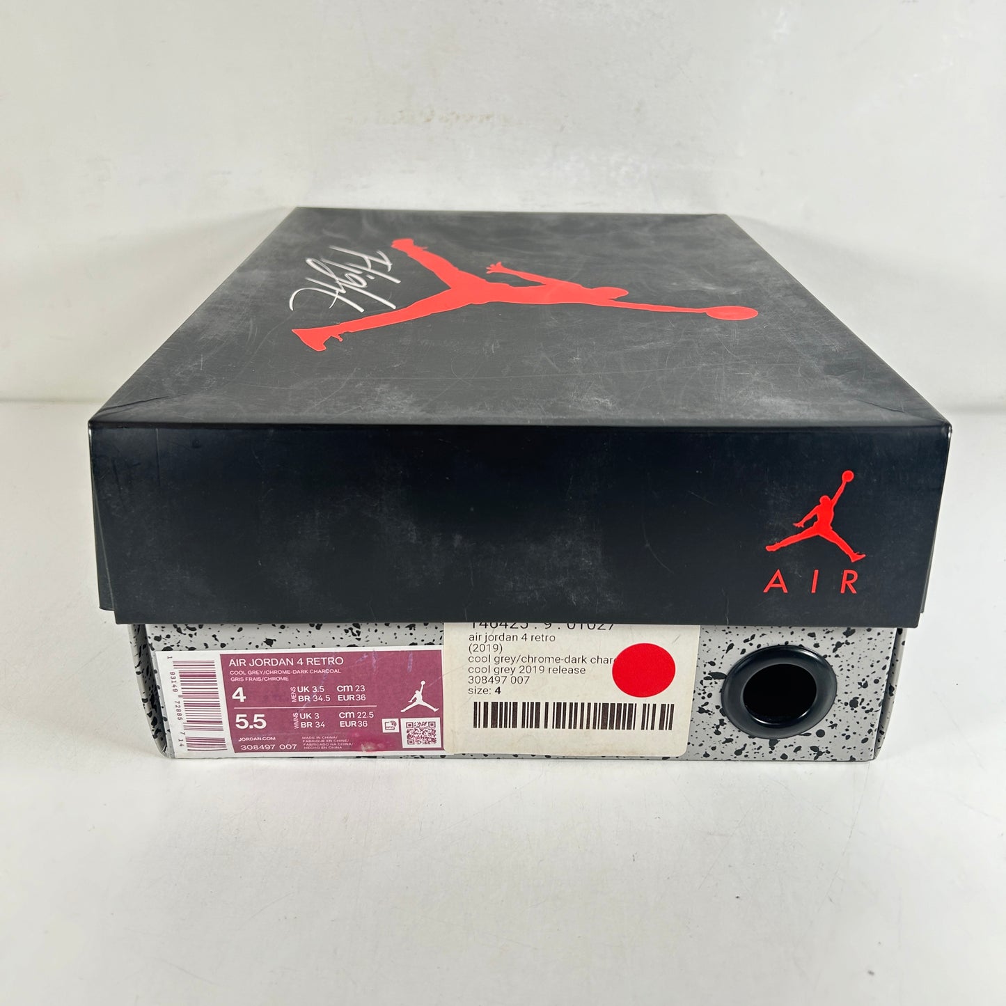 308497 007 Jordan 4 Retro Cool Grey (2019) [USED] - 4 M (Used)