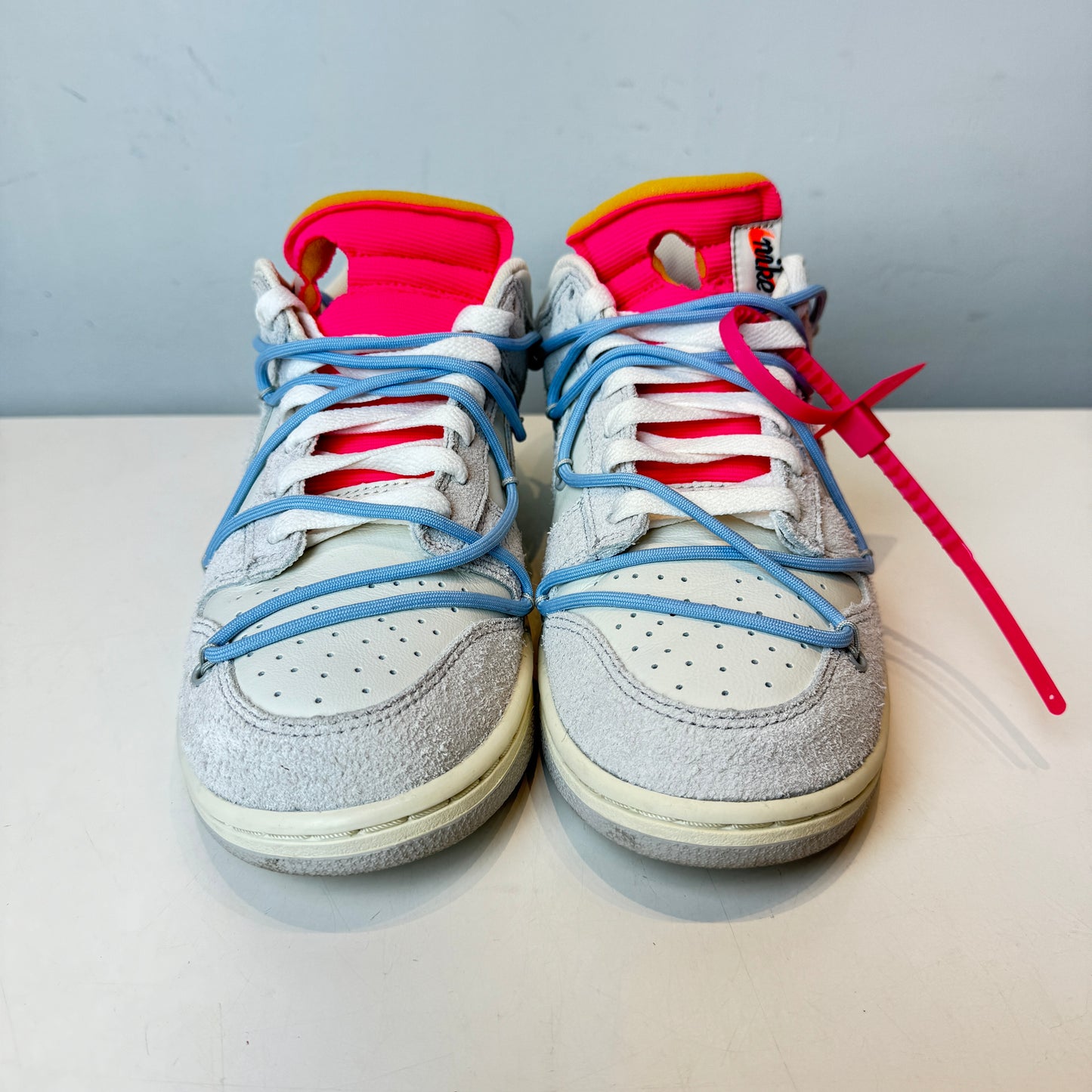 DJ0950 113 Nike Dunk Low Off-White Lot 38 [USED] - 9 M (Used) (No Box)