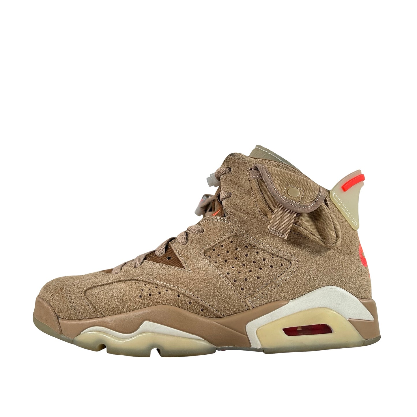 DH0690 200 Jordan 6 Retro Travis Scott British Khaki [USED] - 7 M (Used) (No Box)