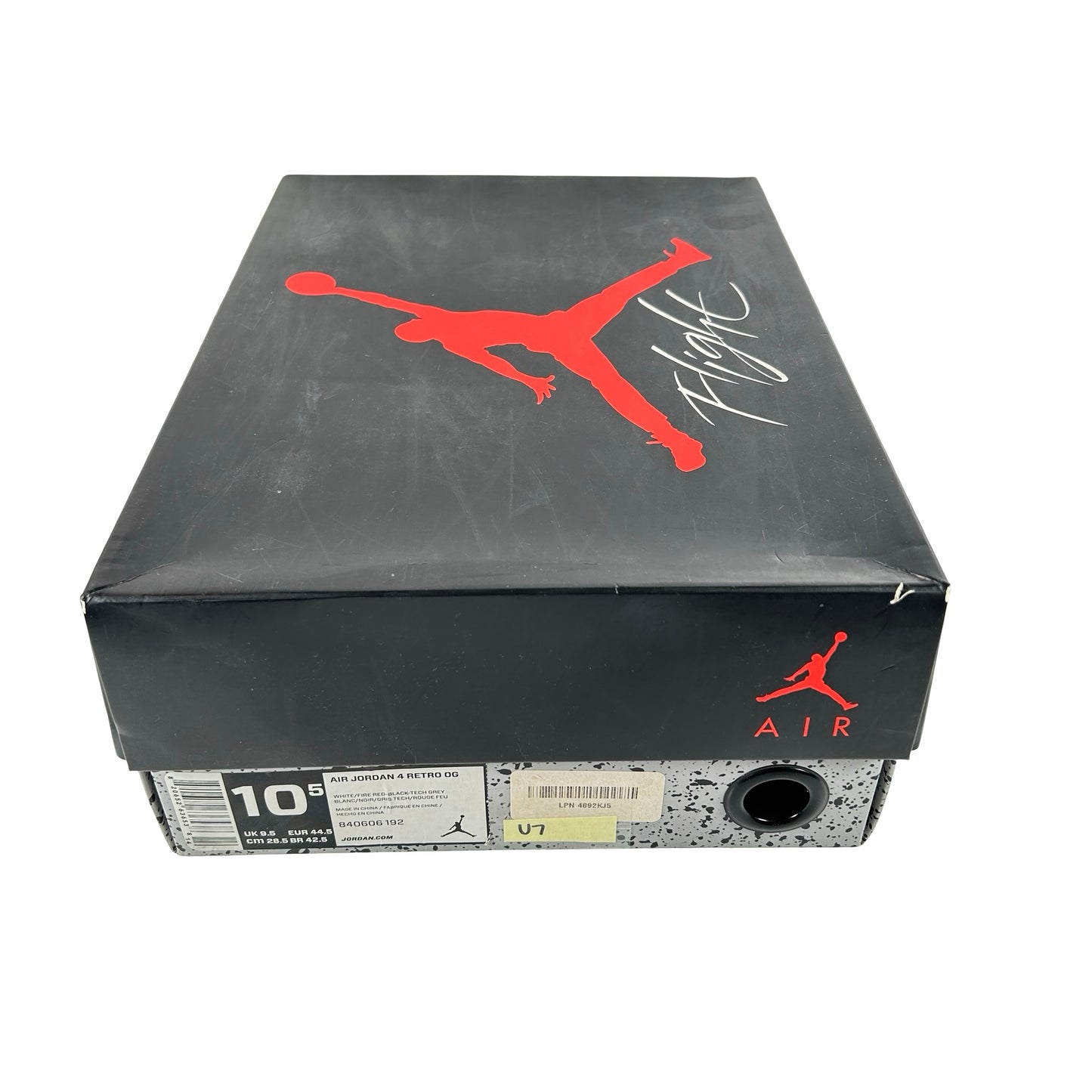 840606 192 Jordan 4 White Cement [USED] - 10.5 M (Used7)