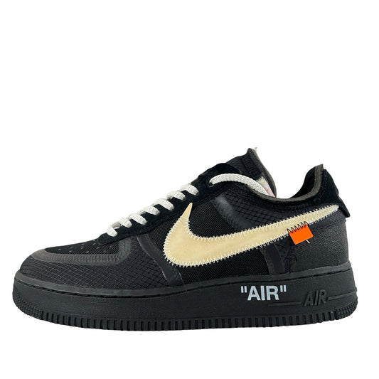 AO4606 001 Nike Air Force 1 Low Off-White Black White - 8.5 M (Swooshes Slightly Yellowing) (Damaged Box)