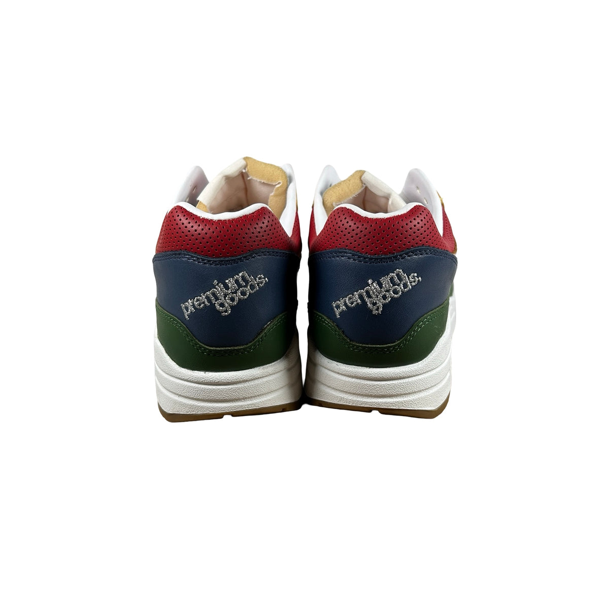 II6235 100 Nike Air Max 1 Premium Goods White Forest Green [USED] - 8 M (Used) (No Box)