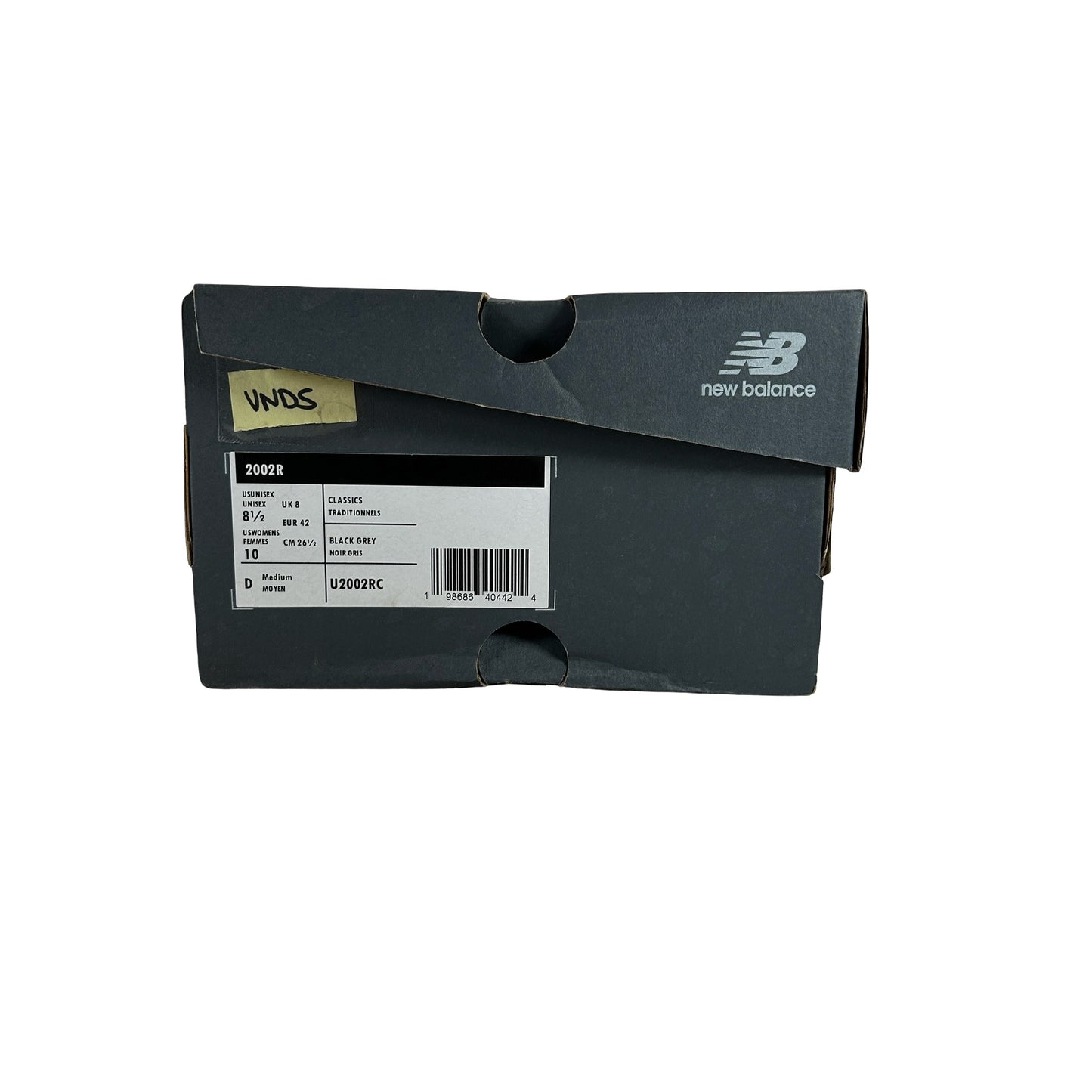 U2002RC New Balance 2002R Black Castlerock Grey [USED] - 8.5 M (VNDS)