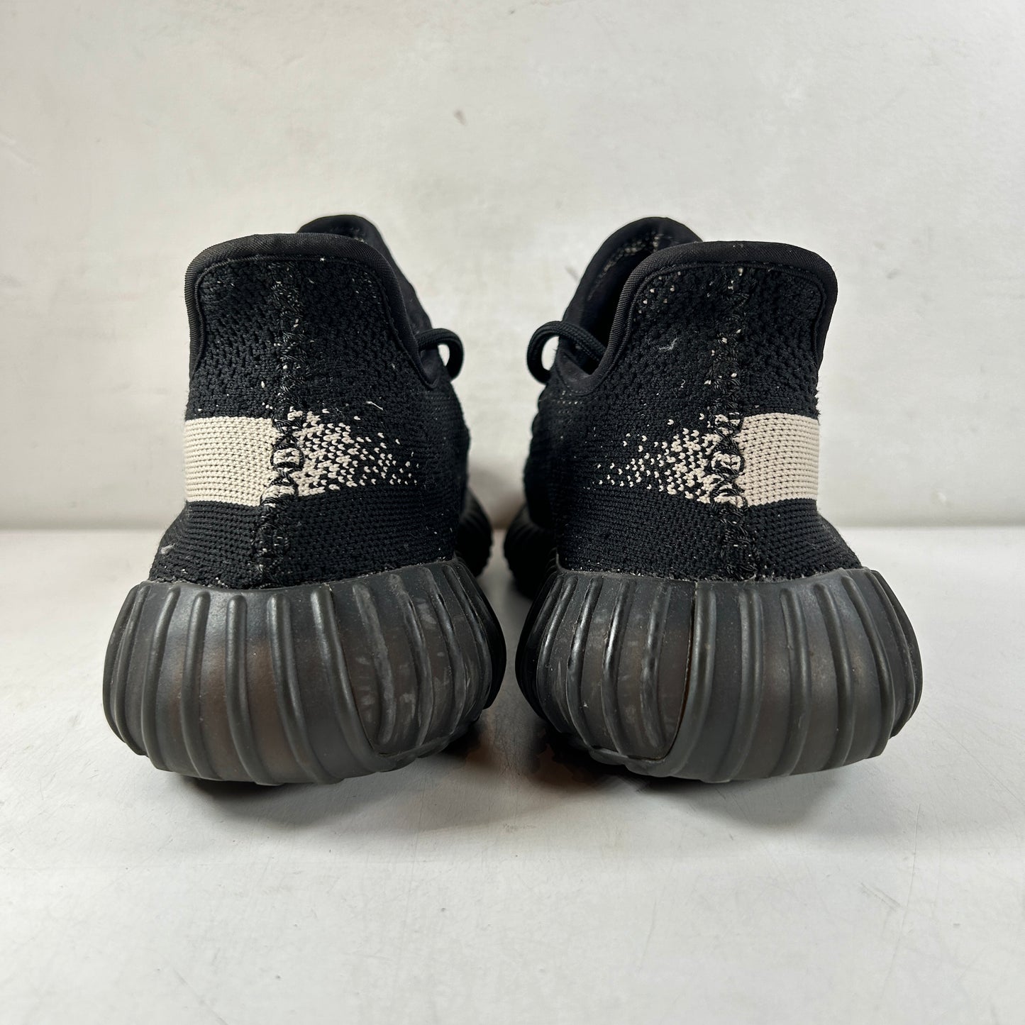 BY1604 Adidas Yeezy Boost 350 V2 Core Black White [USED] - 10 M (Used) (No Box)