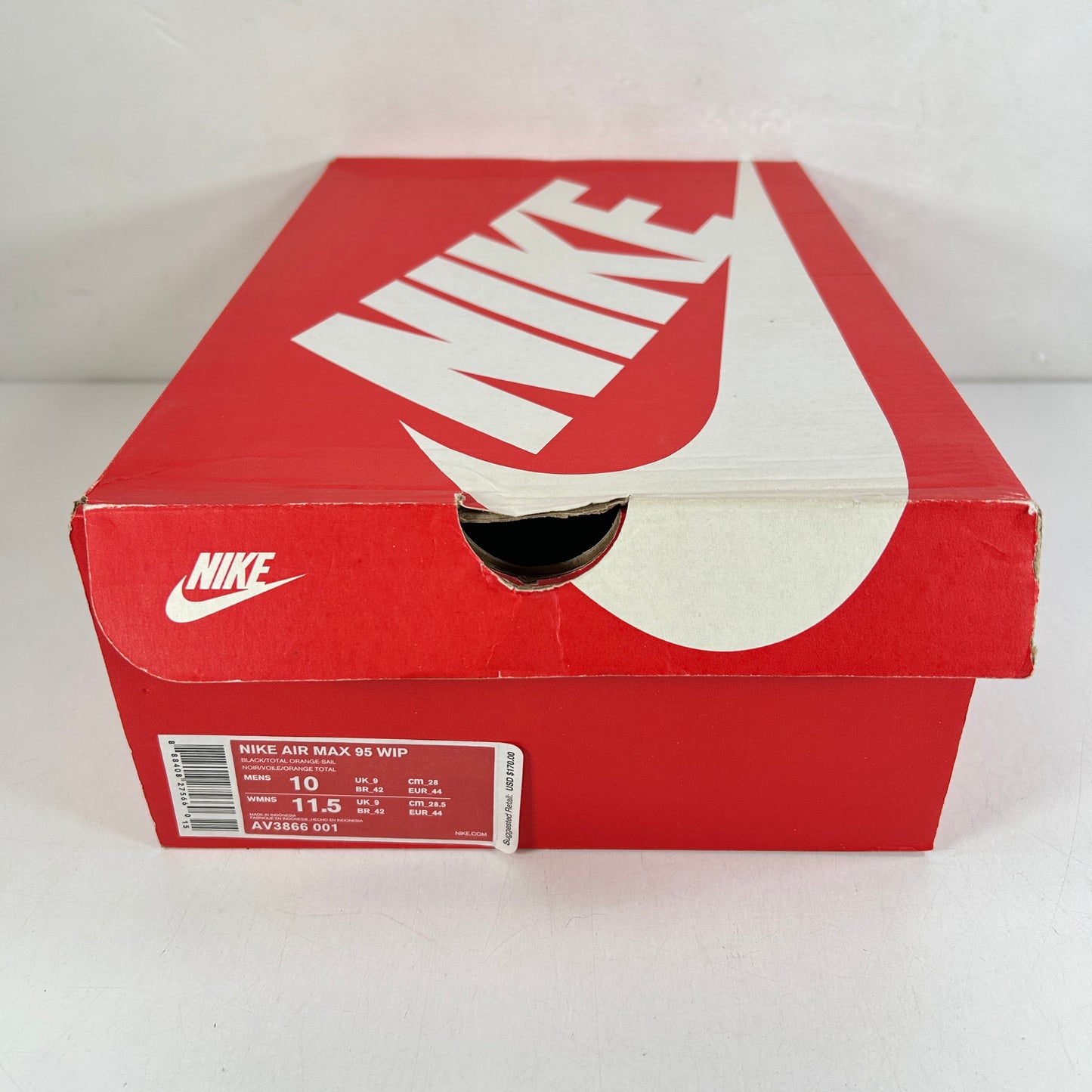 AV3866 001 Nike Air Max 95 Carhartt WIP Camo [USED] - 10 M (Used)