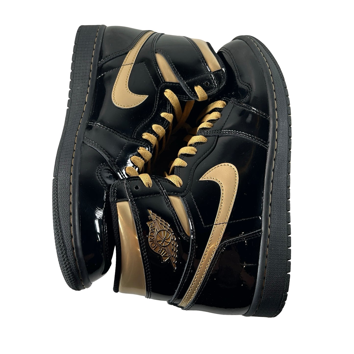 555088 032 Jordan 1 Black/Gold [USED] - 10 M (Used5)